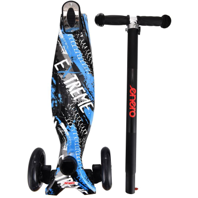 Trotinet për kalama Enero Maxi Extreme, 3 rrota, timon i rregullueshëm, blu