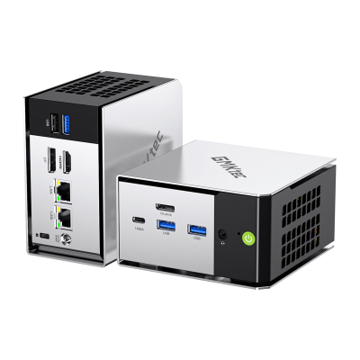 Mini PC GMKtec M8, AMD Ryzen 5 Pro 6650H, 16GB RAM, SSD 1TB, argjent
