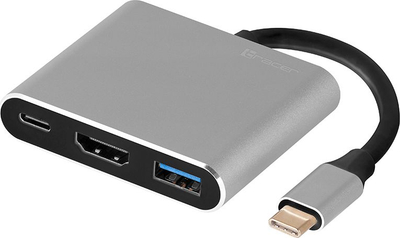 Docking station Tracer A-1, USB-C, HDMI, gri