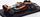Model makine Bburago McLaren MCL60 Lando Norris, shkalla 1:43, British GP 2023, portokalli me të zezë