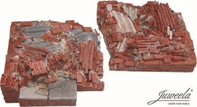 Aksesor modelimi Juweela mur me tulla i shkatërruar, 75 x 75 mm, universal