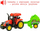 Lodër traktor Swede, modul zanor, 31cm, jeshil
