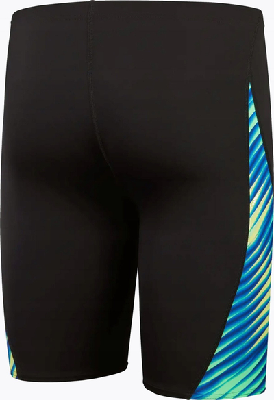 Kostum noti për burra Speedo Allover Digi V Cut Jammer, Eco Endurance+, që s’të gërryen nga klori, i zi
