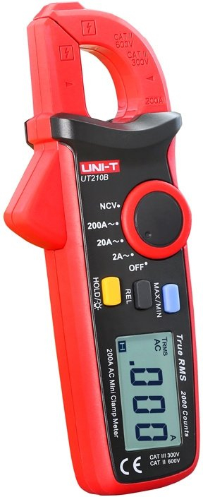 Matës rryme klema Uni-T UT210B, True RMS, 200A AC, i kuq