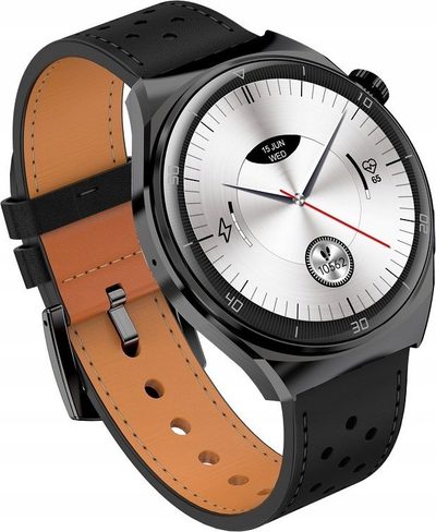 Smartwatch Garett për burra, ndjekje aktiviteti, me rrip të zi