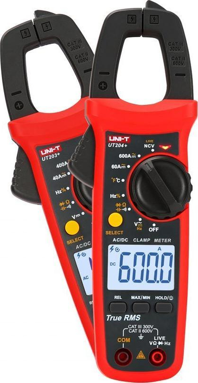 Matës klemash Uni-T UT204 Plus, True RMS, NCV, i kuq