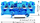 Terminal shine Wago TOPJOB 2004-1404, 4 përçues, 4mm², blu