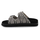 Sandale D.FRANKLIN Nordic Sandal Buckle Zebra, me platformë, të zeza me print zebra