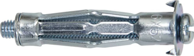 Dybel metalik Fischer HM S 5x37 mm, 50 copë, i argjendtë