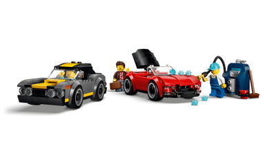 Lodër ndërtesë LEGO City 60497, lavazh makinash automatik, shumëngjyrëshe