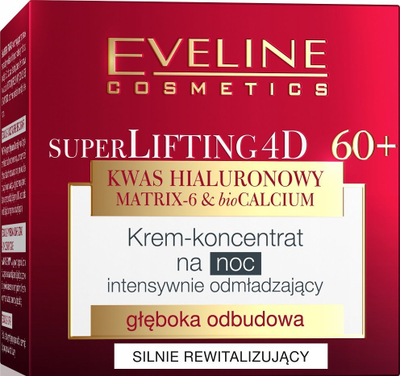 Krem dite për fytyrë Eveline Cosmetics Super Lifting 4D, kundër rrudhave 60+, 50ml