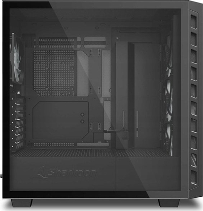 Куќиште за компјутер Sharkoon Rebel C80G RGB, Црна, Midi Tower
