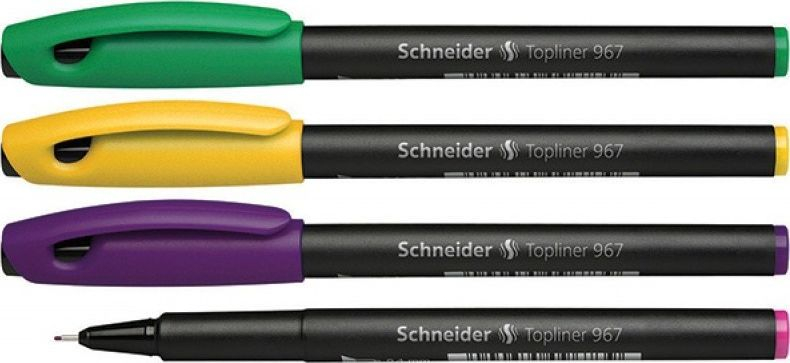 Set stilolapsash Schneider Topliner 967, 0.4 mm, shumëngjyrësh