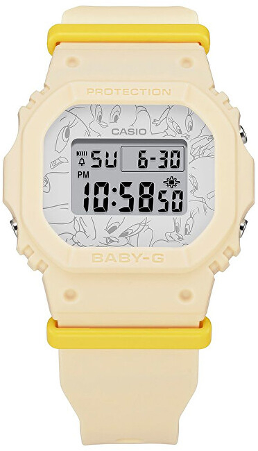 Orë digjitale Casio Casio Baby-G x Looney Tunes Tweety Bird Ltd Watch BGD-565TW-5, BGD565TW, e verdhë