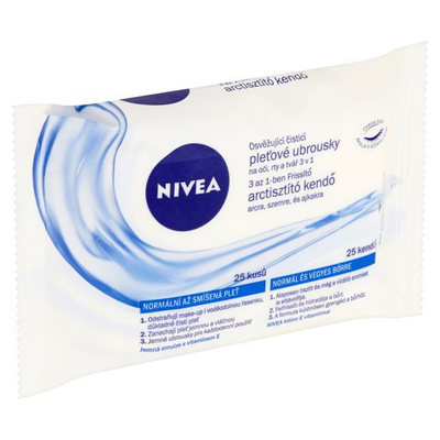 Sapun i ngurtë Nivea Cleansing Wipes 3 në 1, 25 copë