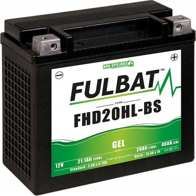 Bateri motori Fulbat FHD20HL-BS, GEL, zevëndëson HVT1 Harley 65989-97