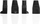 Kapak mbrojtës RJ45 Netrack, set 100 copë, i zi