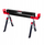 Mbajtëse pune AWTOOLS Sawhorse, gjatësia 98–115cm, kapacitet 600kg, e zezë e kuqe