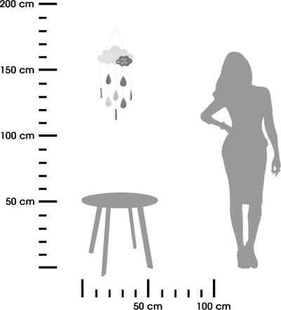 Varëse dekor për kalam jot Atmosphera Grey Cloud, si re gri