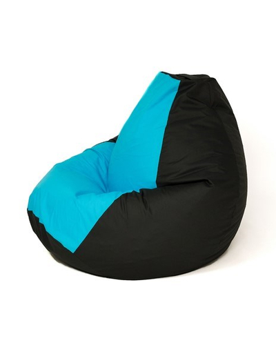 Puf Sako Pear, madhësia L 105x80, material Oxford, i zi e blu