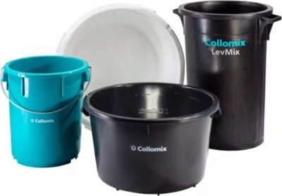 Enë miksimi Collomix Mix Tub 60600, 34L, me doreza, e zezë