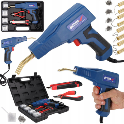 Makineri saldimi plastike Dedra, 50W, set 500 copë, blu