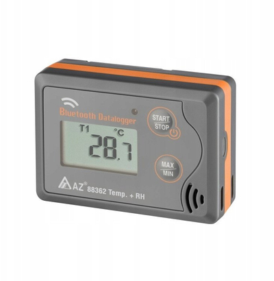 Regjistrues temperature AZ 88360, Bluetooth, ekran LCD, i bardhë