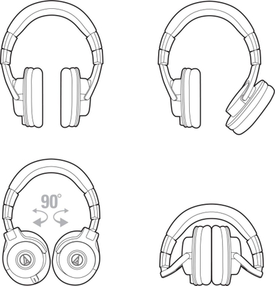 Audio-Technica ATH-M40x Професионални Студио Слушалки за Мониторинг