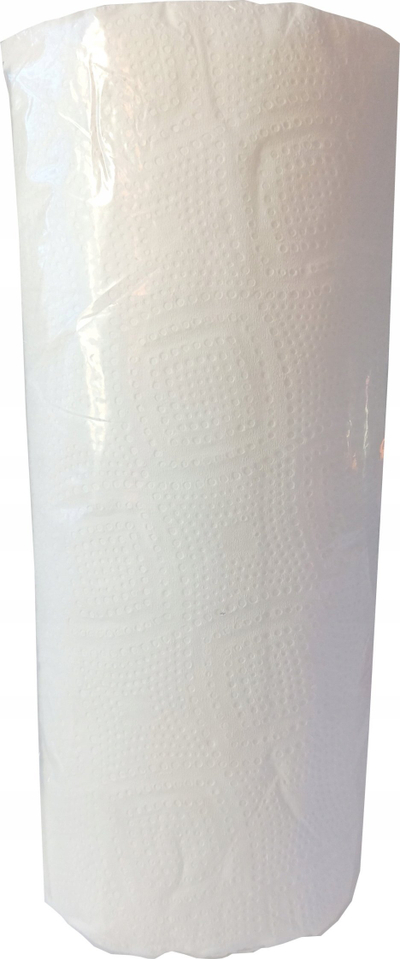 Letra kuzhine Velvet Paper Kitchen Towel, 2-shtresore, set 2 rrotulla, e bardhë