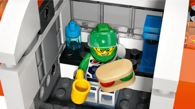 Set ndërtimi LEGO City Modular Space Station 60433, stacion hapësinor modular, 6 minifigura astronautësh, shumëngjyrësh