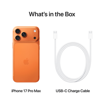 Apple iPhone 17 Pro Max, 2TB, Cosmic Orange
