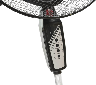 Ventilator në këmbë GEKO G80473, 16", me telekomandë, i zi