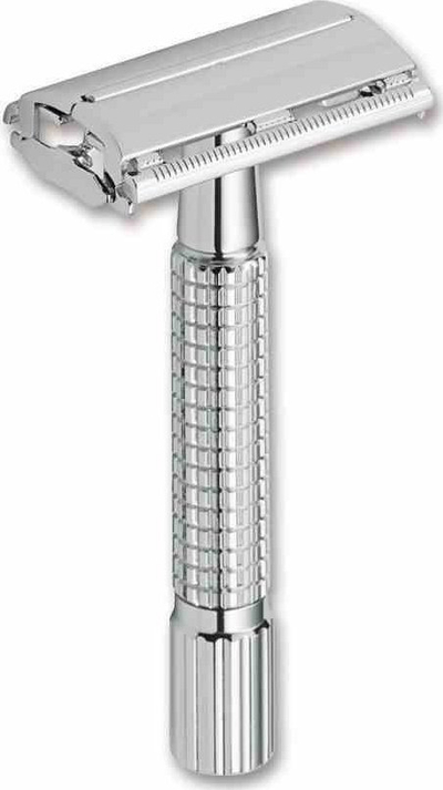 Brisk sigurie Boker Solingen Butterfly Chrome, mekanizëm butterfly, trup metalik, krom