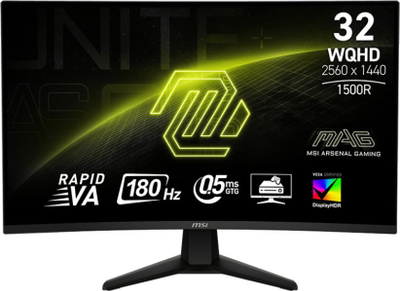 Monitor gaming MSI MAG 32CQ6F, 31.5\", 2560 x 1440, i zi