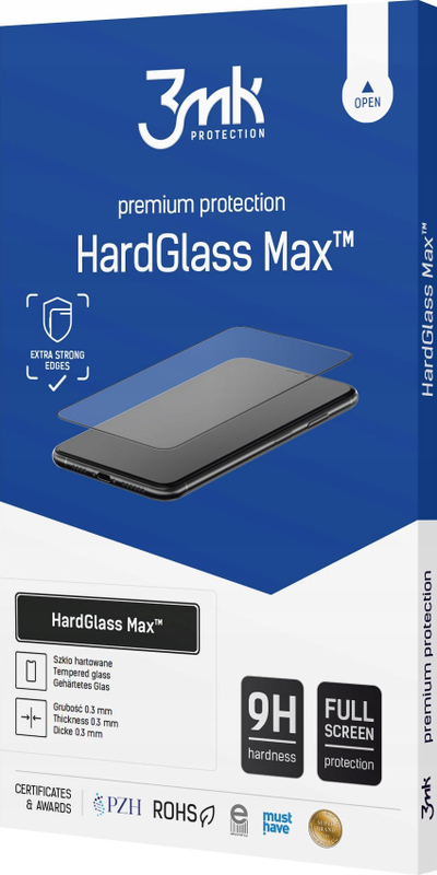 Xham mbrojtës 3MK Hard Glass Max për Samsung Galaxy S23 FE, i tejdukshëm