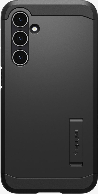 Mbulesë telefoni Spigen Tough Armor, për Samsung Galaxy S23 FE, me këmbë mbajtëse, e zezë