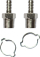 Konektor zorre Stanley 3/8", metalik, argjend