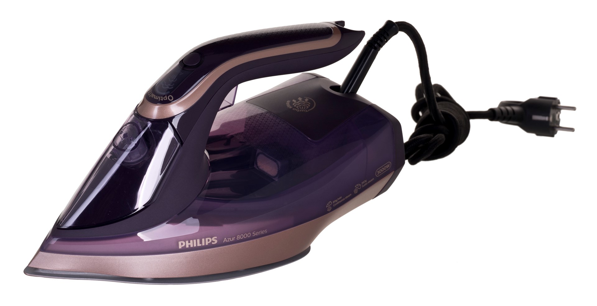 Hekur me avull Philips DST8040 30, 3000W, pllakë SteamGlide Elite, blu 2