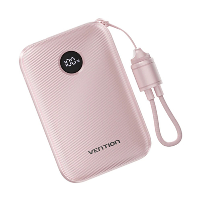 Power bank Vention FKAP0C, 10000mAh, 22.5W, rozë