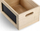 Organizues druri Zeller Wooden Box Organizer With Chalkboard, me tabelë shkumësi, 28 x 20 x 15 cm, ngjyrë natyrale