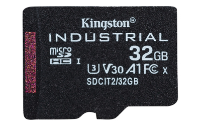 Мемориска картичка microSDHC Kingston Industrial SDCIT2, 32GB, Class 10 UHS I U3 A1 V30, црна