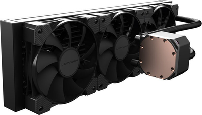 Ftohës procesori LC Power LC CC 360 B, AIO me ujë, radiator 360mm, tre ventilatorë 120mm, i zi
