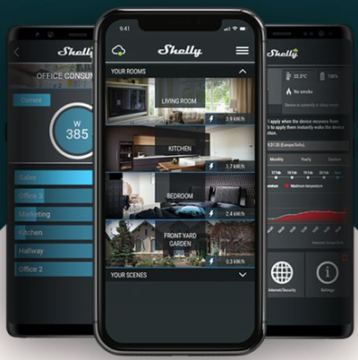 Dimmer i zgjuar Shelly Dimmer 2, WiFi, i fshehur në mur