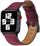Rrip lëkure 4wrist për Apple Watch 38/40/41 mm, i kuq i errët