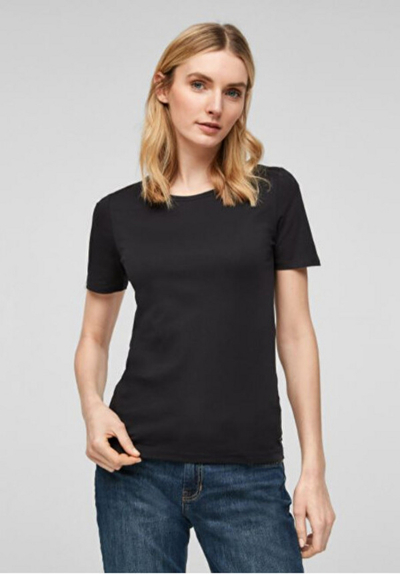 Маица S.Oliver Slim Fit, црна, 04.899.32.7187 .9999