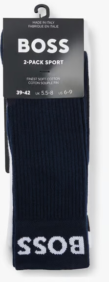 Set çorape për meshkuj Hugo Boss, 2 palë, të bardha/zeza