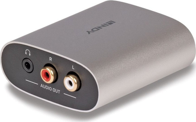 Konvertues audio Lindy 38363, HDMI ARC në RCA dhe 3.5mm, argjendtë