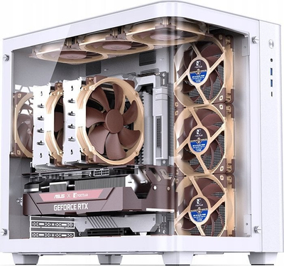 Куќиште за компјутер Jonsbo Jonsbo TK-3 - ATX-Gehuse, wei, Full Tower