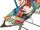 Karrige lëkundëse për bebe Leantoys Rocker 2 në 1, me vibrim, me tinguj, dhelpër
