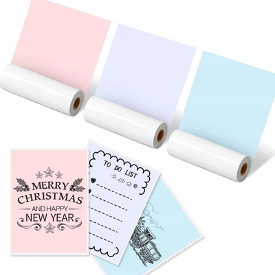 Letër ngjitëse termike Phomemo Q22 RMS PBPU 107, 110mm, 3 rrotulla, shumëngjyrëshe